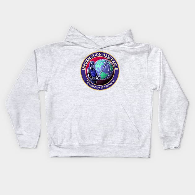 Defenders of the Domain Logo Kids Hoodie by Spacestuffplus